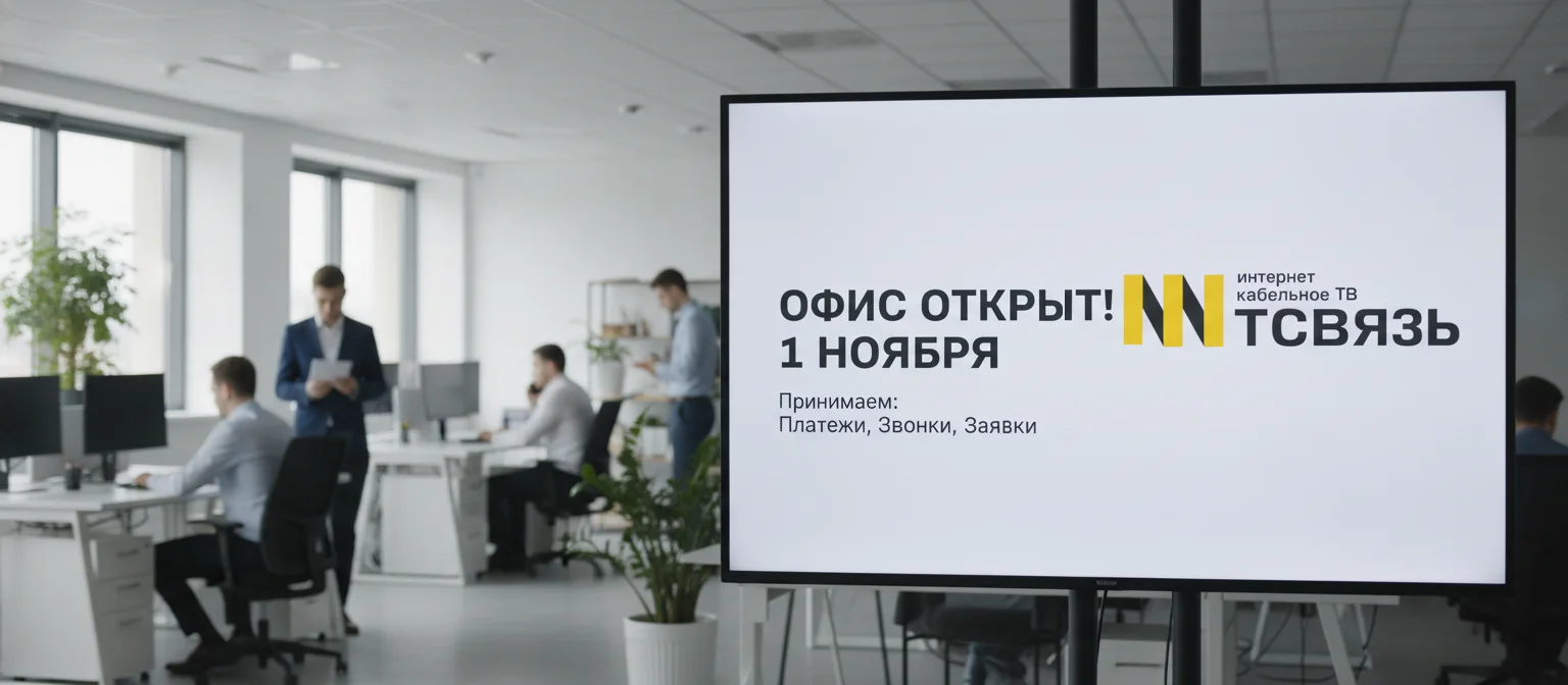 1 ноября наш офис будет работать
